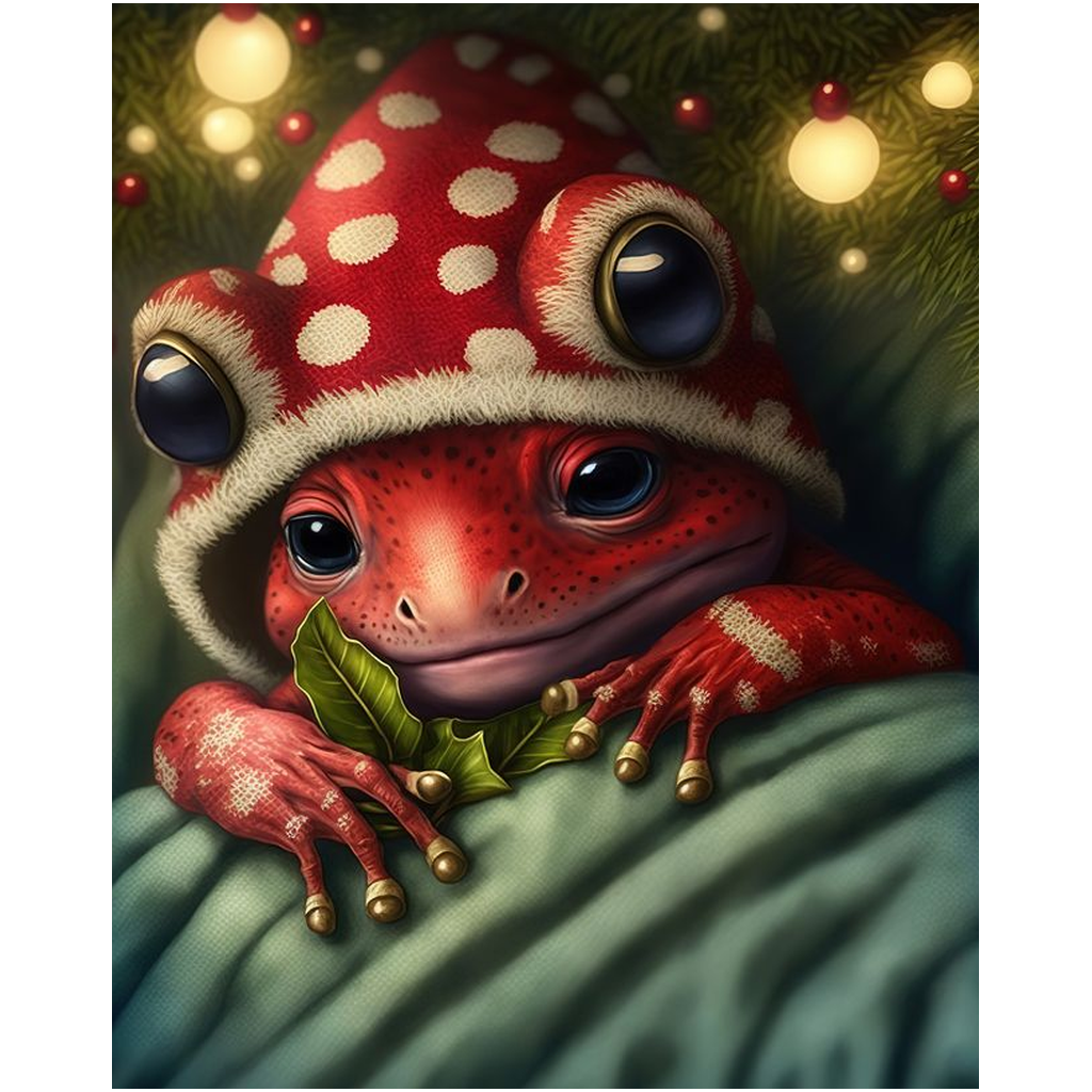 NonFroggableToads "Holly" Christmas Giclee Art Prints