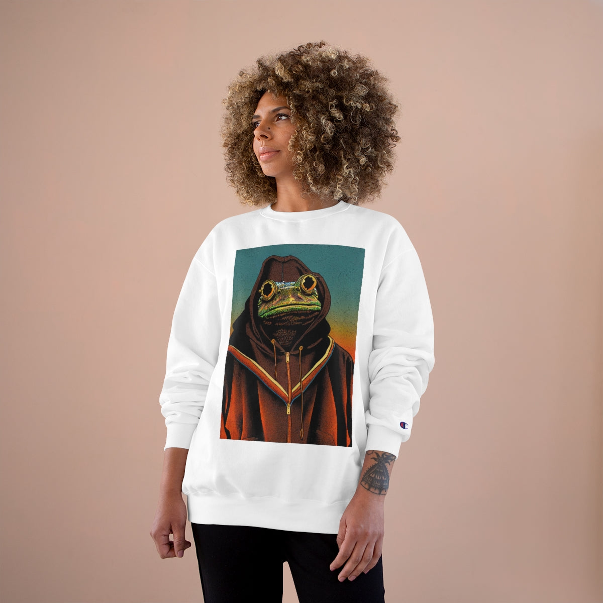 Sonoran Orange NonFroggableToads Champion Sweatshirt