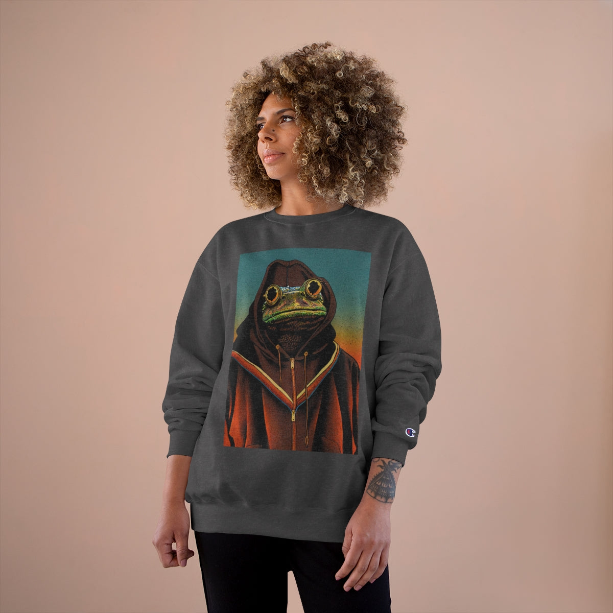 Sonoran Orange NonFroggableToads Champion Sweatshirt